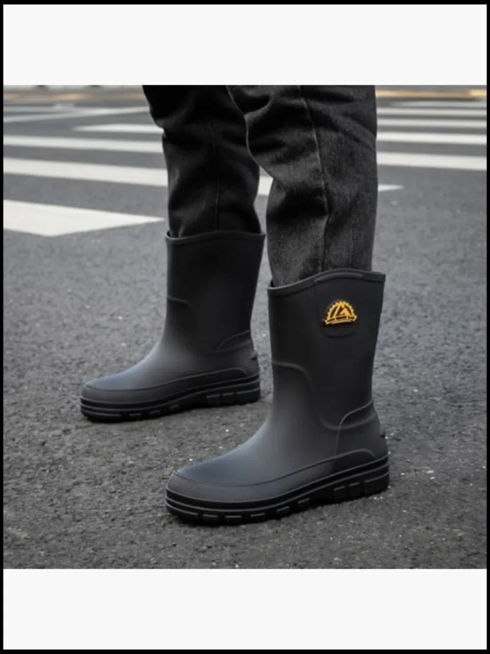 Waterproof Mid Calf Rain Boots Lightweight Breathable Slip Resistant Outdoor